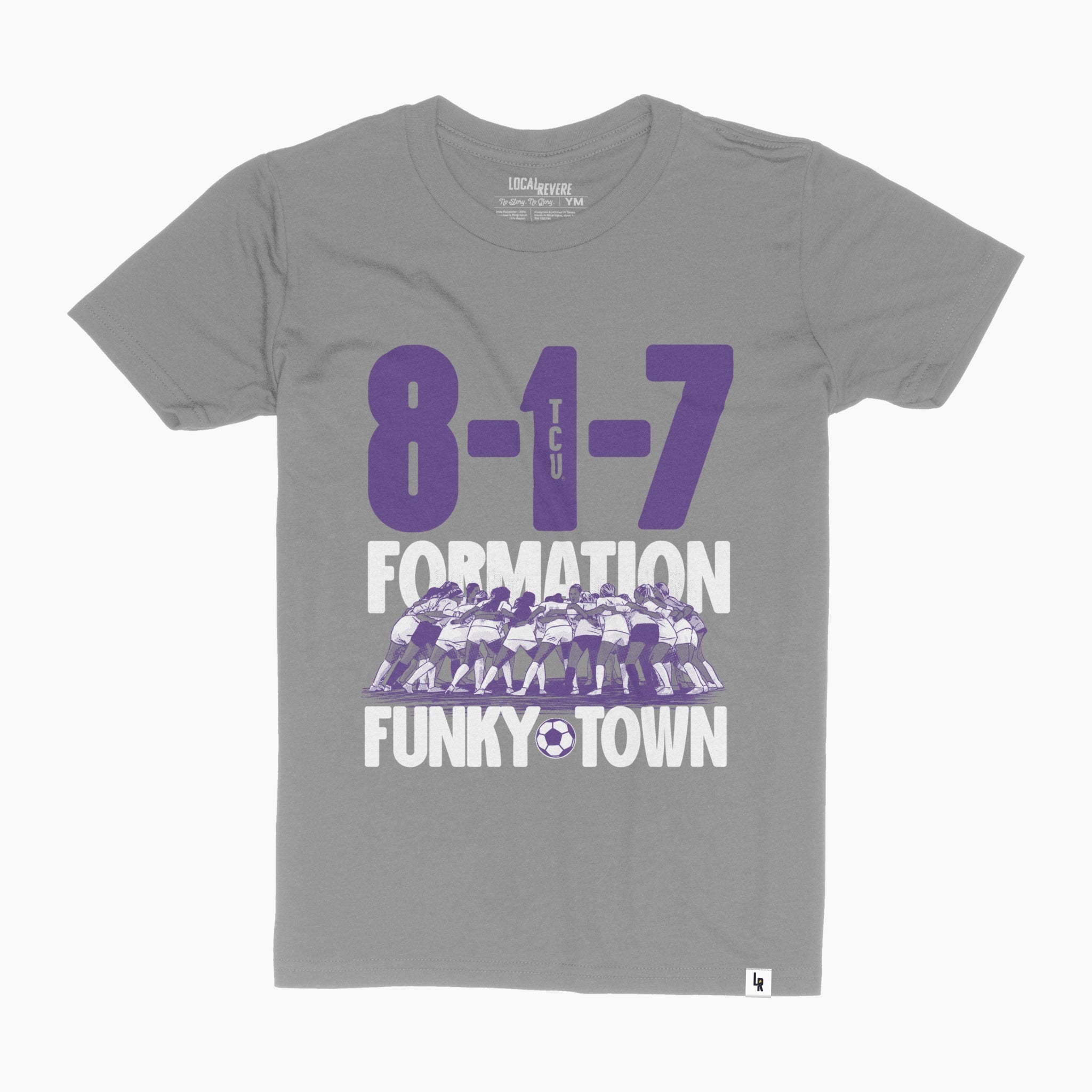 TCU 8-1-7 Formation Kids Tee